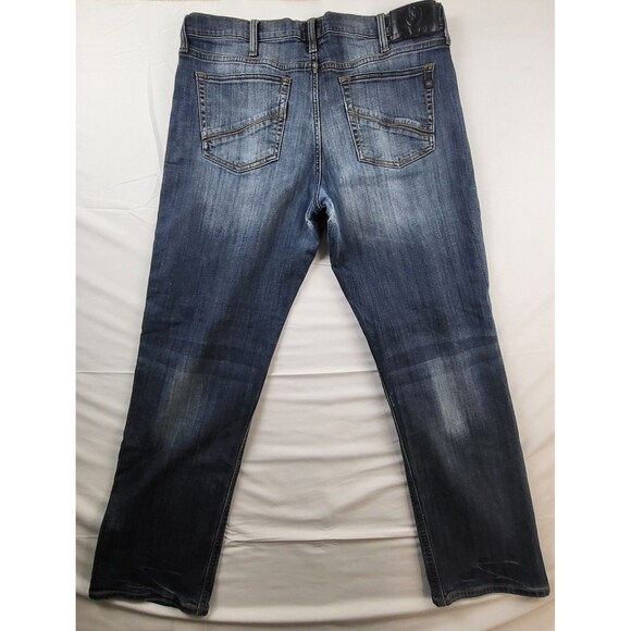 Rock & Republic Relaxed Straight Mens Blue Denim Jeans Size 38X32 - Picture 6 of 12